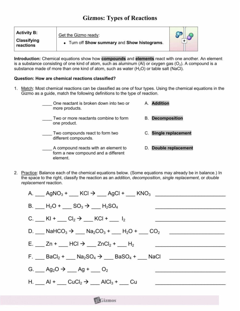 30 Double Replacement Reaction Worksheet Education Template