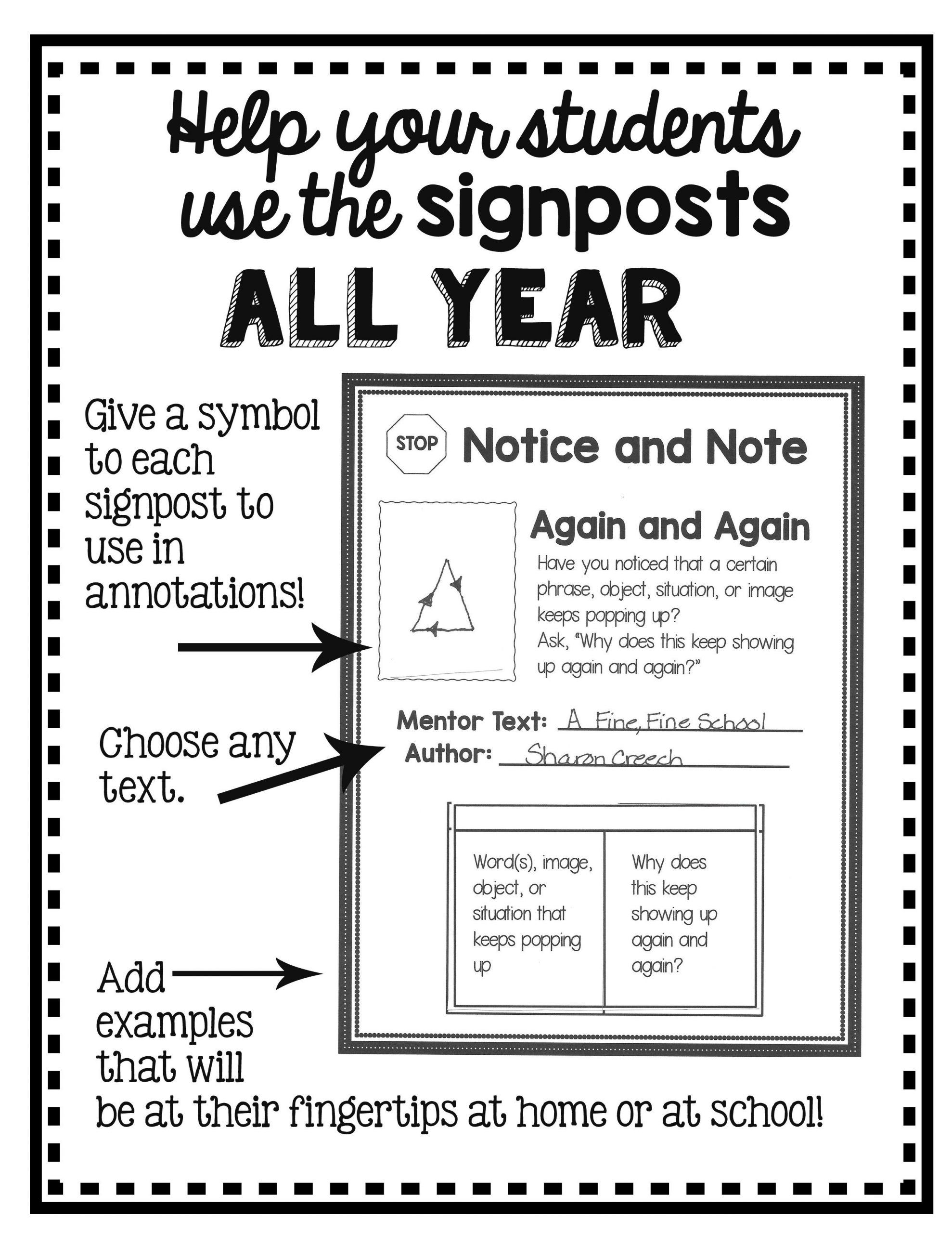 30 Notice And Note Signposts Worksheet Education Template 30 Notice And Note Signposts Worksheet Education Template