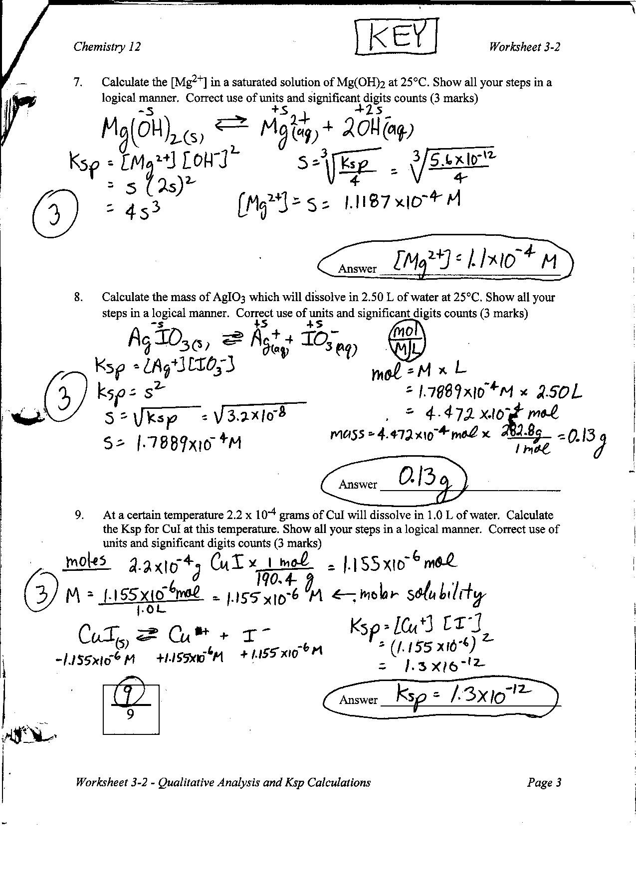 Unit 8 Worksheet 3 Physics Answers
