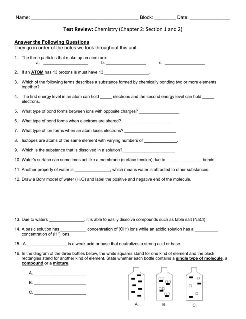 61 Classification Of Chemical Reactions Chemistry Worksheet Key 14 