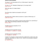 8 Moles Worksheet Answers Key With Work Work Answer Keys