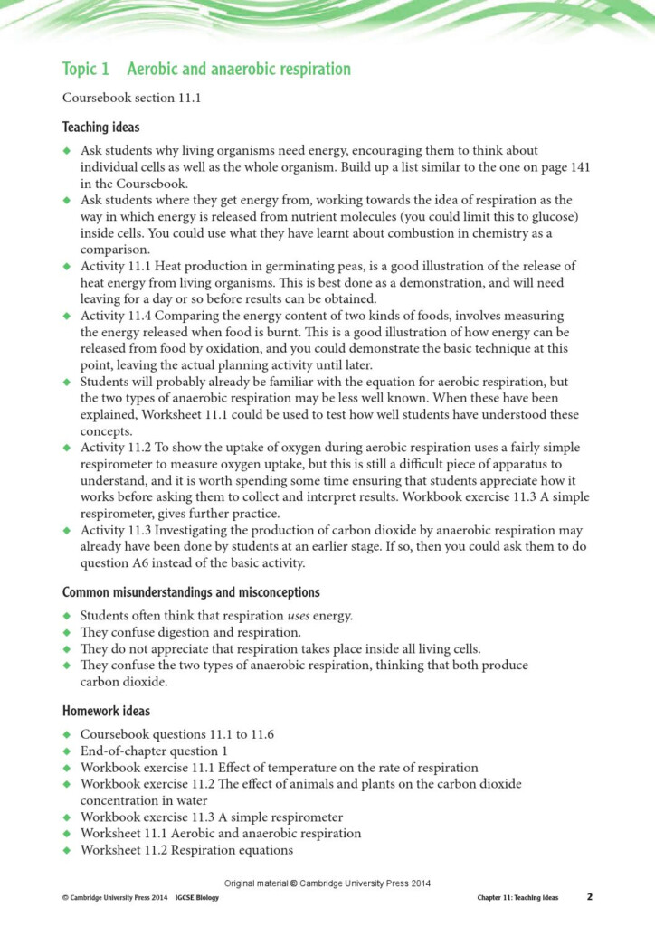 Cambridge IGCSE Biology Teacher s Resource third Edition By Cambridge 