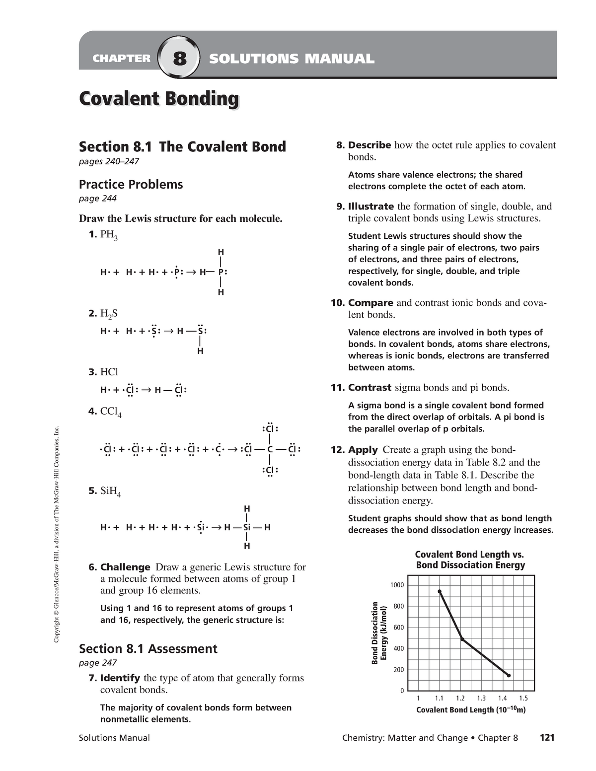 Chapter 8 Covalent Bonding Worksheet Answers ALV Daily Chapter 8 Covalent Bonding Worksheet Answers ALV Daily
