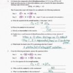Chemistry Unit 5 Worksheet 1 Answers
