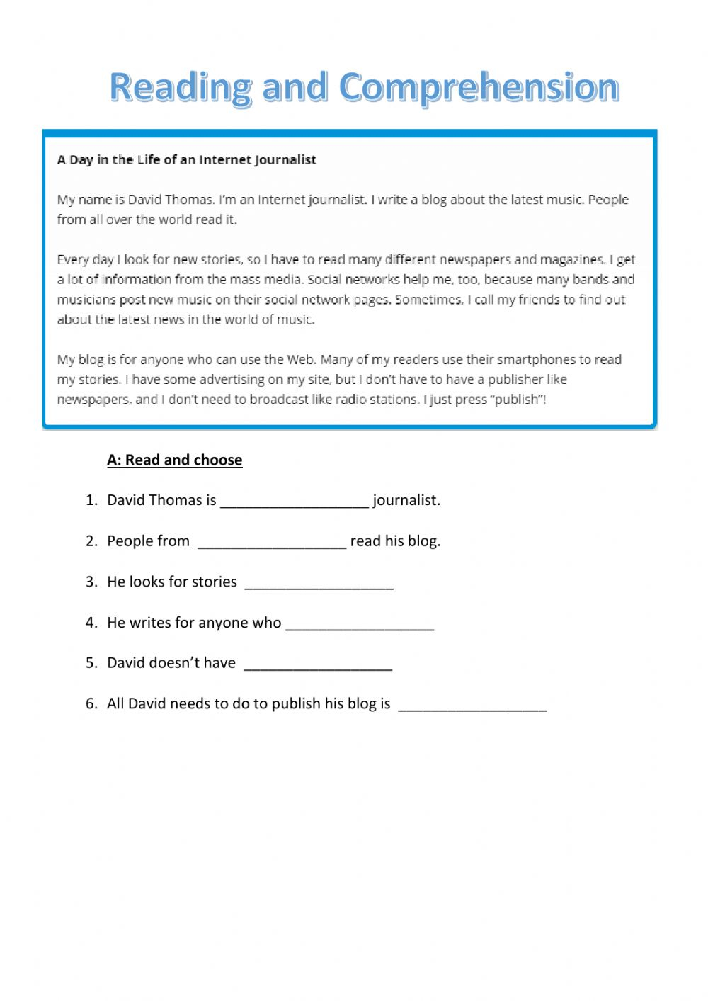 Mass Media In The Digital Age Worksheet Answers Printable Worksheet Mass Media In The Digital Age Worksheet Answers Printable Worksheet
