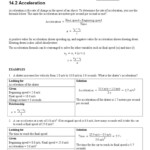 30 Acceleration Worksheet With Answers Education Template