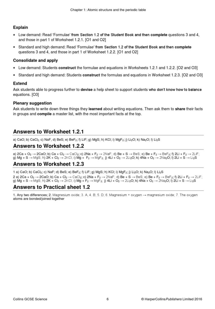 AQA GCSE Chemistry Teacher Pack By Collins Issuu
