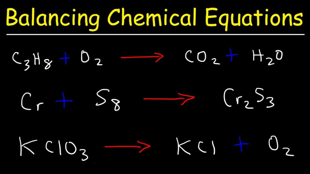 Balancing Chemical Equations Practice Problems YouTube