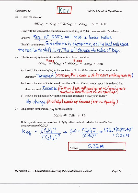 Chemical Equilibrium Worksheet Answers Worksheets Tutsstar Thousands Chemical Equilibrium Worksheet Answers Worksheets Tutsstar Thousands