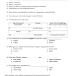 Organic Compounds WS