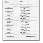 Si Units Conversion Worksheet Answer Key Part B Vegan Divas NYC