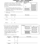 9 Best Images Of Chemistry Worksheet Matter 1 Answer Key Worksheeto