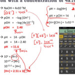 Calculating PH POH H H3O OH Of Acids And Bases Practice