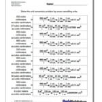 Conversion Practice Worksheet Chemistry