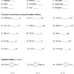 Converting Units Worksheet Chemistry Chemistryworksheet