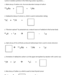 Nuclear Decay Worksheet Answers Key Word Worksheet