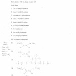 Organic Chemistry Worksheet With Answers Word Worksheet