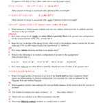 Quantum Electron Config PS Answer Key