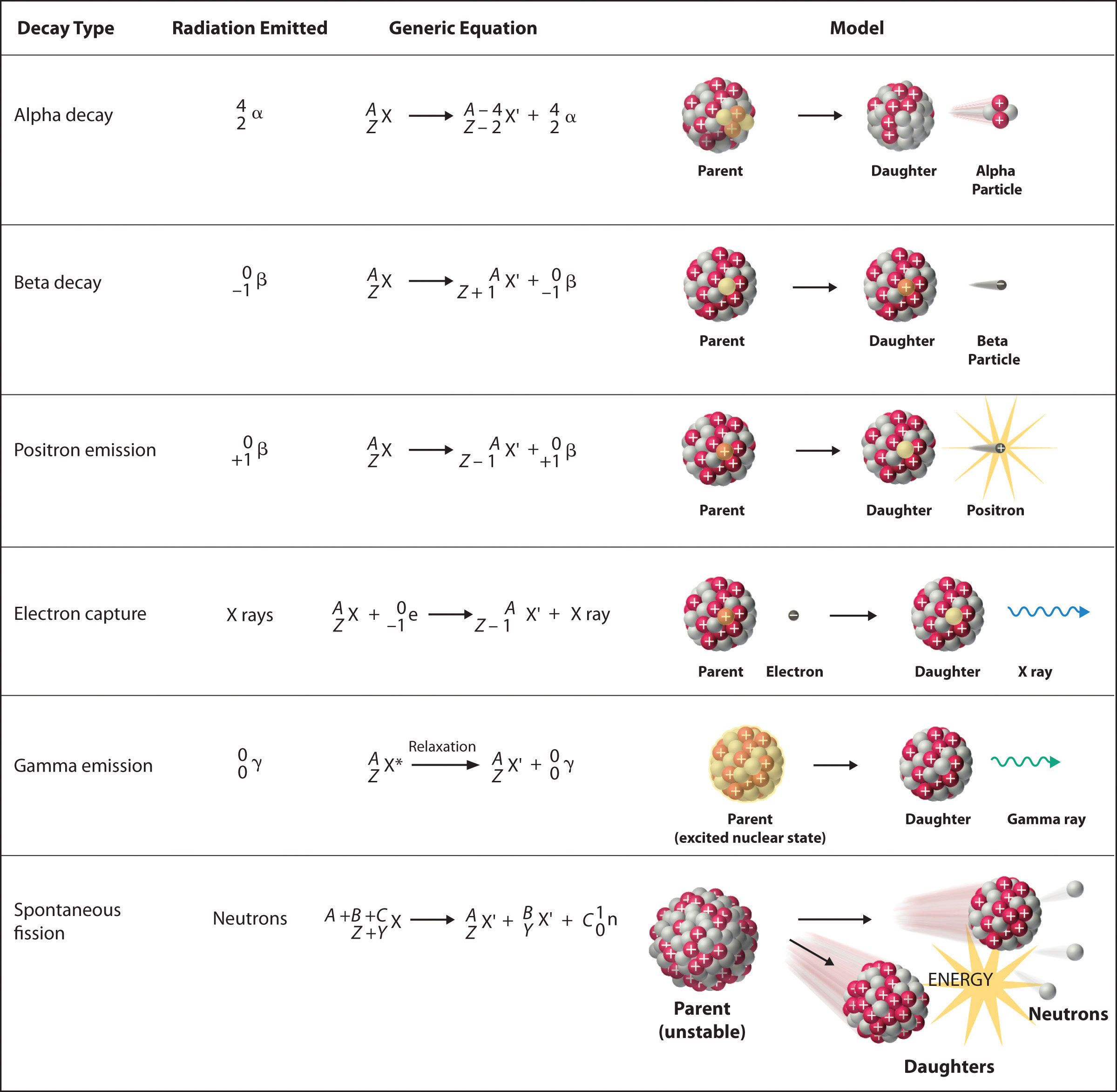 Radioactive Decay Nuclear Physics Chemistry Worksheets Nuclear Reaction