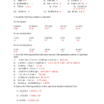 Significant Figures Worksheet Chemistry