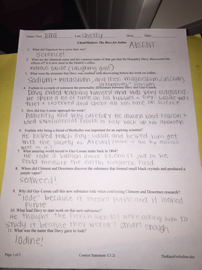 Tara Shetty SG Chem 2A September 2015