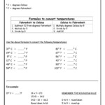 Temperature Conversion Worksheet Answer Key Excelguider