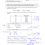 Worksheet 1 1 Measuring Reaction Rates